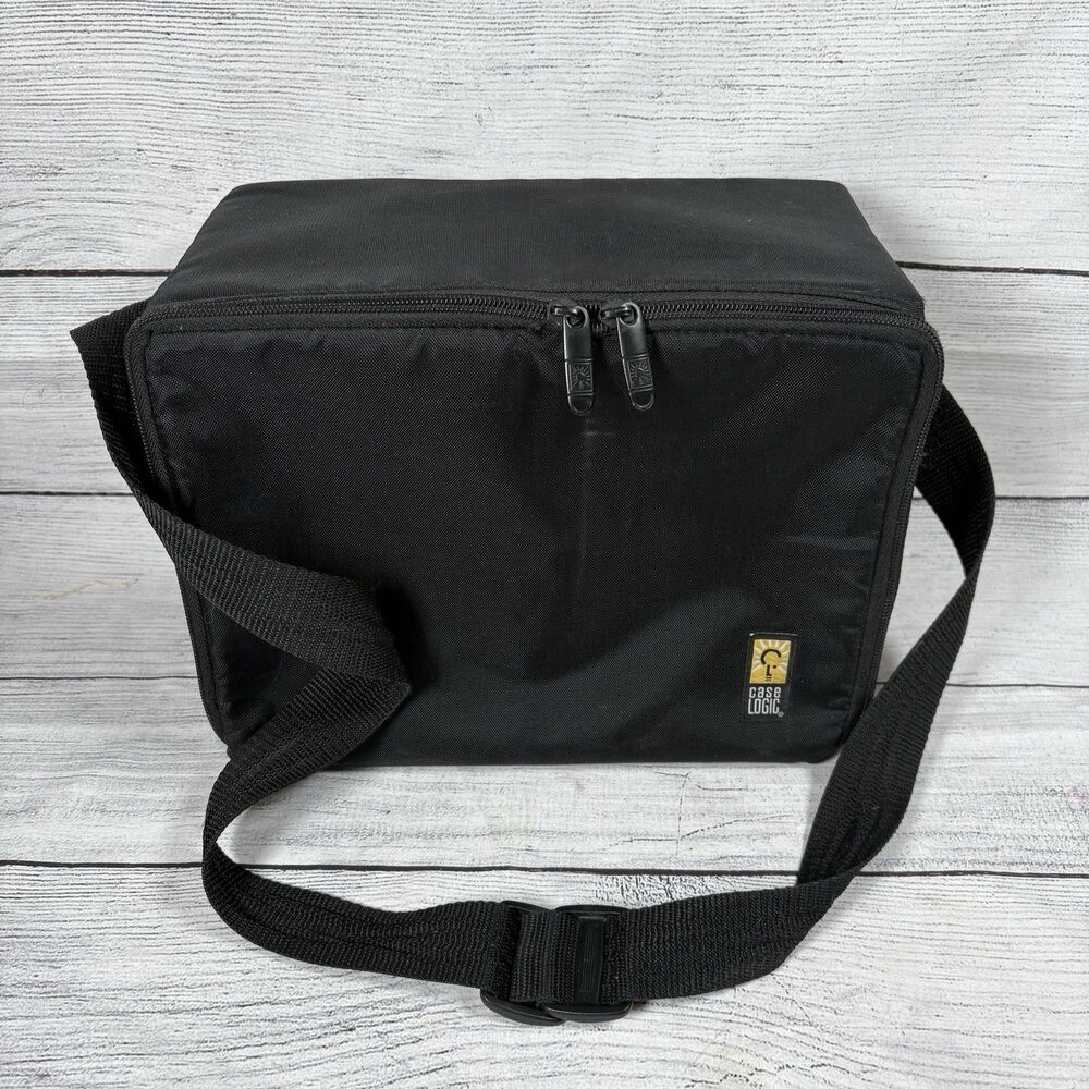Case Logic Vintage 30 CD Holder Bag Carrying Case Storage Adustable Strap Black